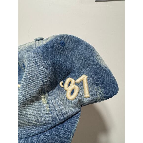 Vintage Souls VS Women’s Baseball Hat in Distressed Rinse Denim Wash